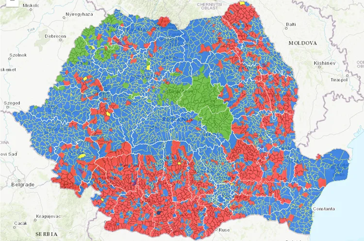 FOTO: O imagine cât 1.000 de cuvinte. Cum a arătat România în turul I al prezidențialelor!