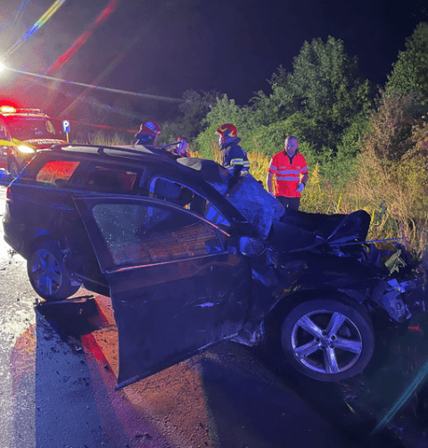 Accident MORTAL pe DN 2 – E 85, la ieșire din Focșani spre Garoafa. Un bărbat de 41 de ani, din Focșani, a murit.