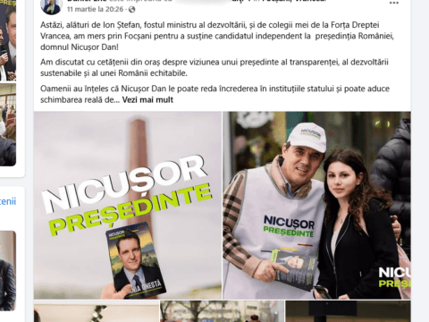 Exclusiv: Ion Ștefan (lider FD) ar putea prelua conducerea în PNL Vrancea dacă Nicușor Dan va ieși președinte al României