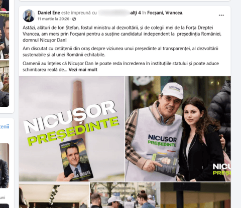 Exclusiv: Ion Ștefan (lider FD) ar putea prelua conducerea în PNL Vrancea dacă Nicușor Dan va ieși președinte al României