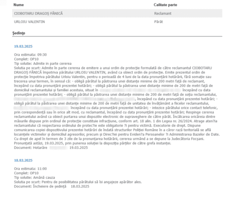 Liderul PNL Vrancea, Dragoș Ciobotaru, a cerut ordin de protecție împotriva unui cetățean care-l terorizează psihic. Acesta riscă să fie arestat dacă-l va mai contacta pe deputatul de Vrancea.