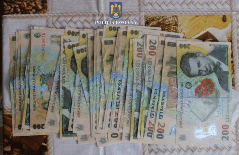 Cine a pierdut bani în Carrefour îi poate găsi la Poliție.