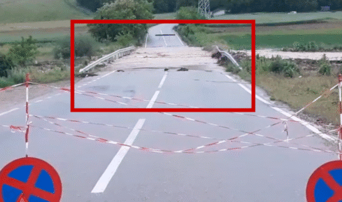 Video. Drumul județean Păunești – Movilița a fost inundat. Circulația auto este închisă total. Actualizare: S-a redeschis circulația!