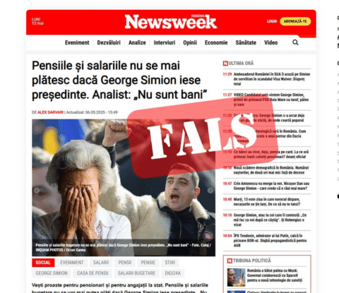 O nouă manipulare anti-Simion: „Pensiile și salariile nu se mai plătesc”. Reacție a candidatului la prezidențiale: „Asistăm la o campanie mizerabilă de manipulare!”