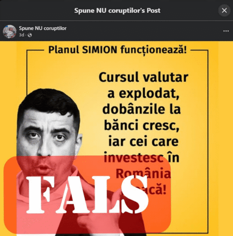 Fake news propagat împotriva candidatului AUR la Cotroceni – Cursul valutar a explodat după ce George Simion a câștigat primul tur al alegerilor prezidențiale