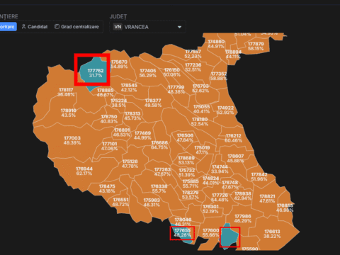 Crin Antonescu a câștigat alegerile în Vrancea la Slobozia Bradului, Bălești și Soveja.