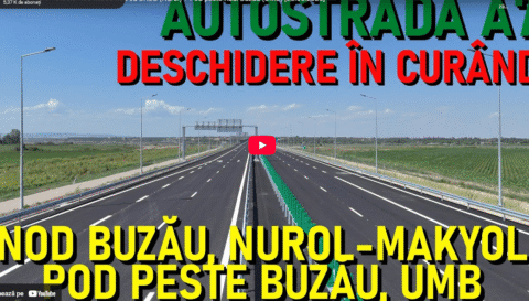Video. În sfârșit vom putea ocoli municipiul Buzău pe autostradă! Podul este gata, la fel și bretelele de legătură cu drumul național.