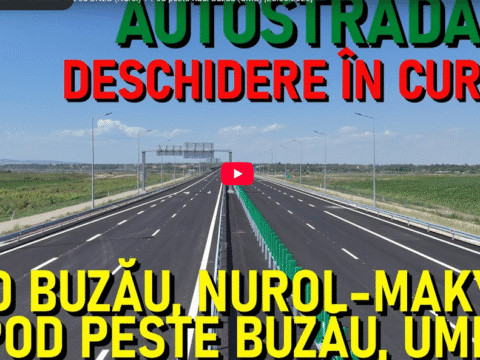 Video. În sfârșit vom putea ocoli municipiul Buzău pe autostradă! Podul este gata, la fel și bretelele de legătură cu drumul național.