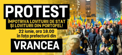 Duminică seara se anunță proteste în toată țara, față de intenția de majorare a taxelor. Inclusiv în Vrancea se anunță „mișcări sociale”.
