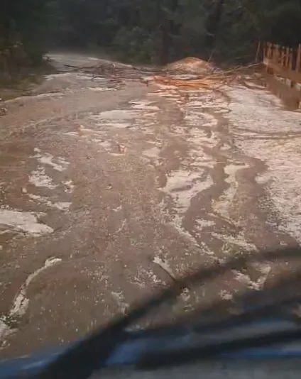Video. Viitură la Nereju, în Vrancea.