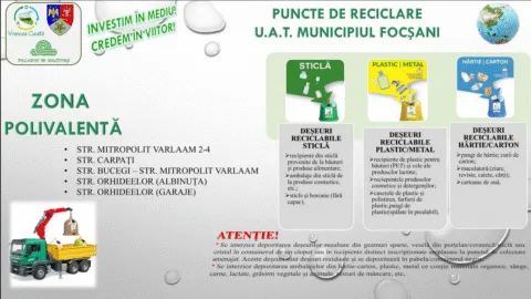 A.D.I. VRANCEA CURATĂ sprijină cetățenii Municipiului Focșani în colectarea selectivă a deșeurilor reciclabile