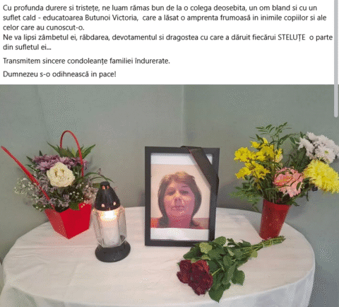 A murit educatoarea Victoria Butunoi, de la Grădinița nr. 15 din Focșani