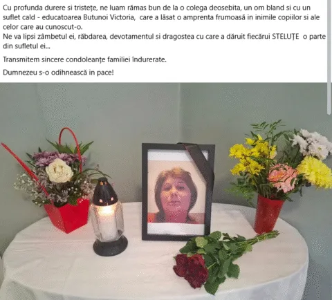 A murit educatoarea Victoria Butunoi, de la Grădinița nr. 15 din Focșani