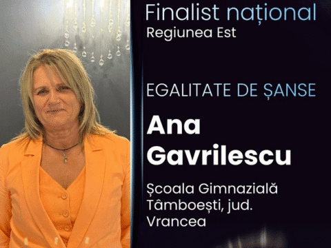 Ana Gavrilescu, directoarea Școlii Gimnaziale Tâmboești, finalistă la Gala „Directorii Anului 2025”