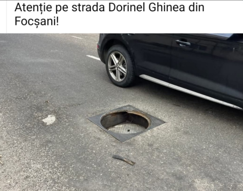 Capcană pentru șoferii vrânceni, pe strada Dorinel Ghinea din Focșani