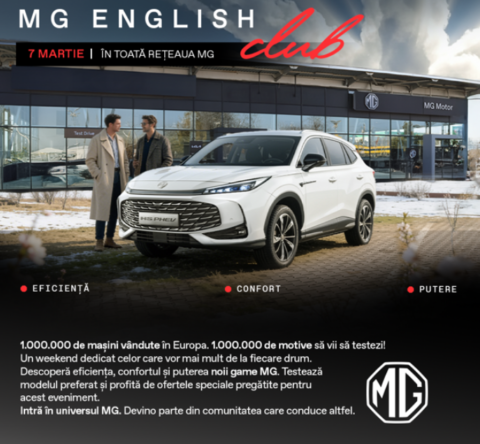 MG Motor Focșani lansează MG English Club, o experiență de brand inspirată din ADN-ul britanic
