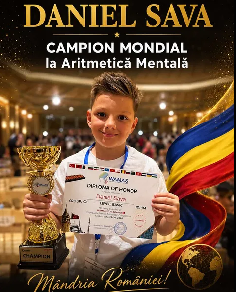 Daniel Sava, Campion Mondial la Aritmetică Mentală și Campion Național al României la Șah