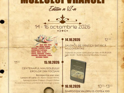 Zilele Muzeului Vrancei, între 14 și 16 octombrie