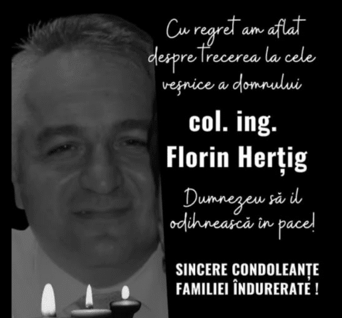 A murit colonelul MApN, Florin Herțig. Avea doar 50 de ani.
